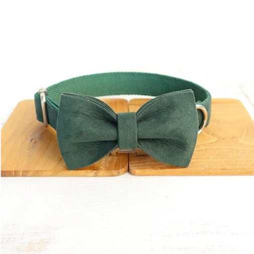 MUTTCO – Set Zgărdă Elegantă cu Fundiță & Lesă pentru Animale
