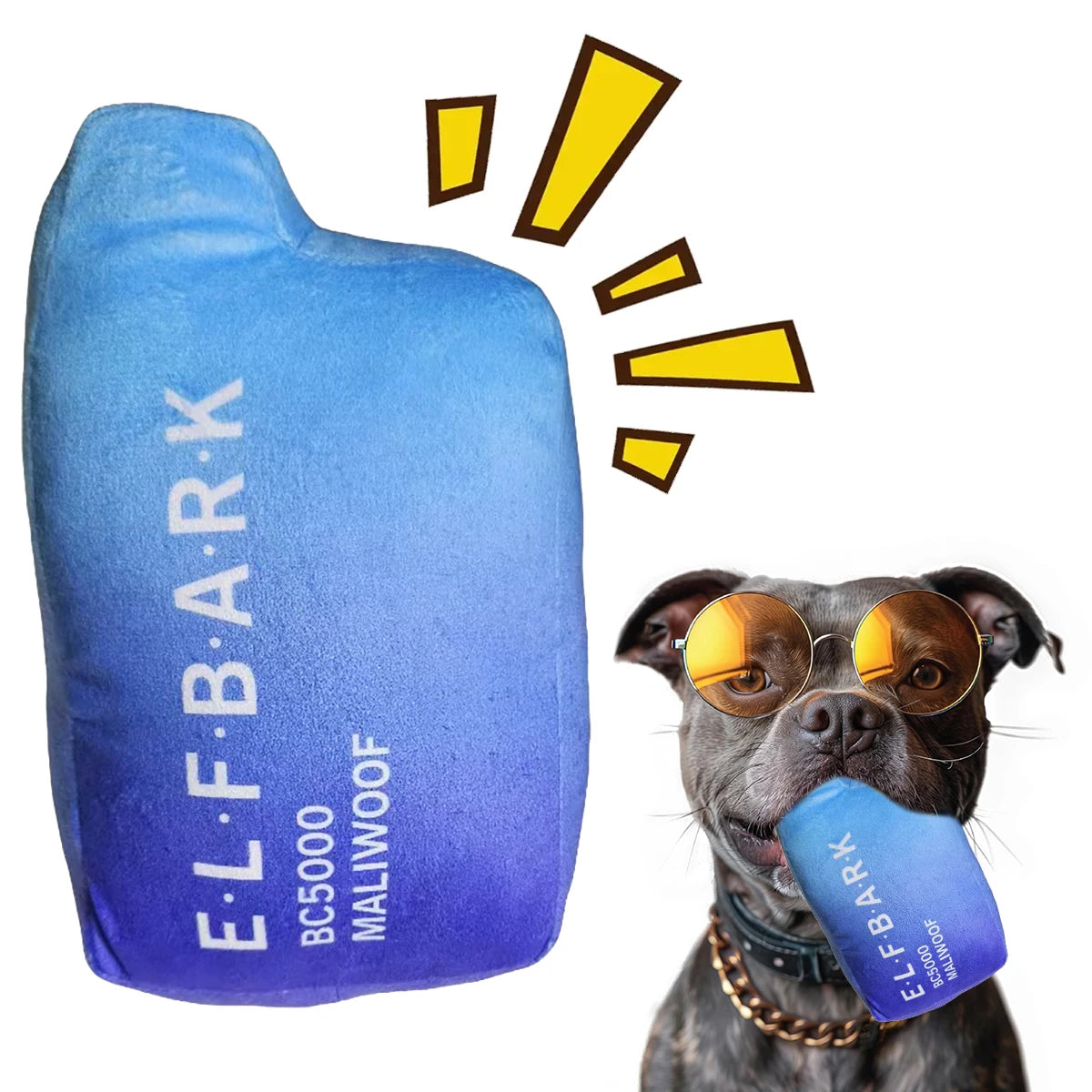 Vape ELFBARK Pluș pentru Câini – cu Sunet Squeaky