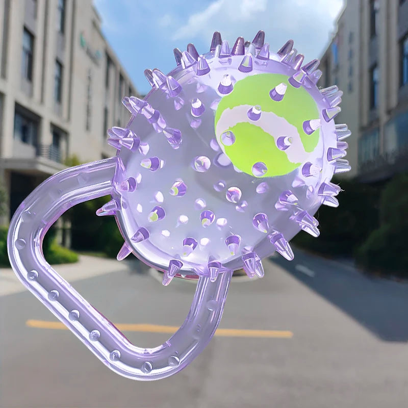 Jucărie pentru câini – Minge din cauciuc moale cu țepi