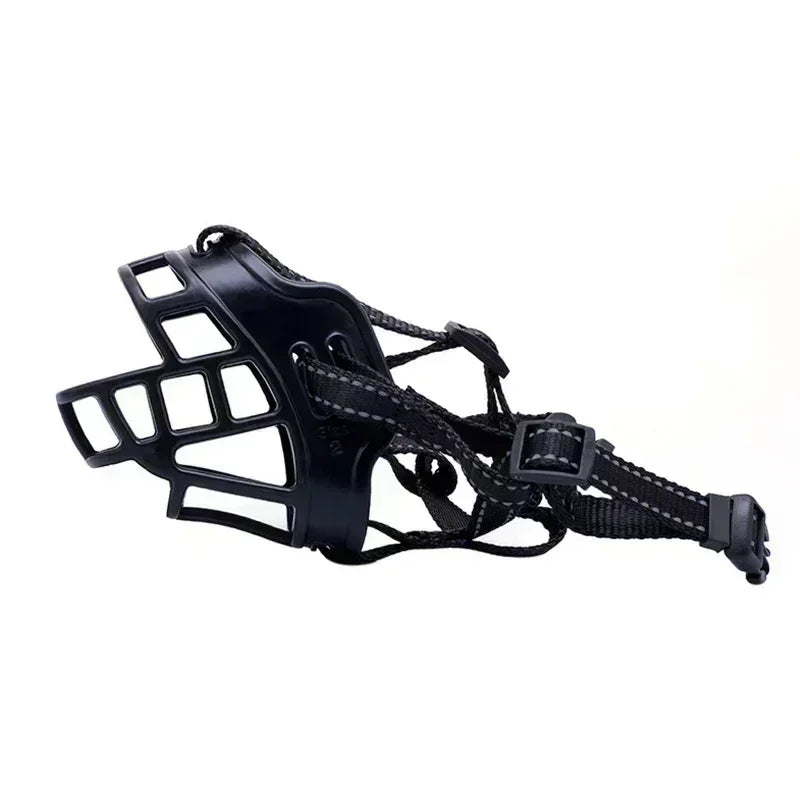 Botniță Adjustable in Nailă for Câini – Plasă Respirabilă Anti-Lătrat și Mestecat