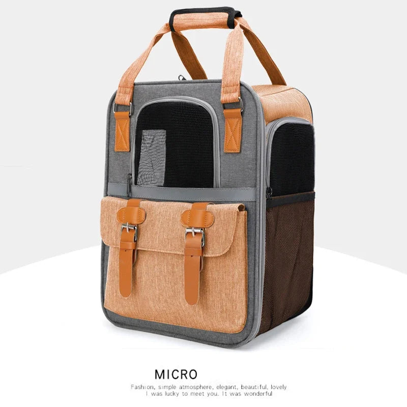 Rucsac pentru Câini Mici și Medii – Transport Confortabil și Stilat