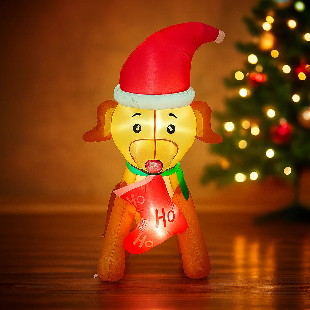 Decorațiune Inflabilă de Crăciun – Ornament Festiv pentru Casă, Magazin sau Grădină