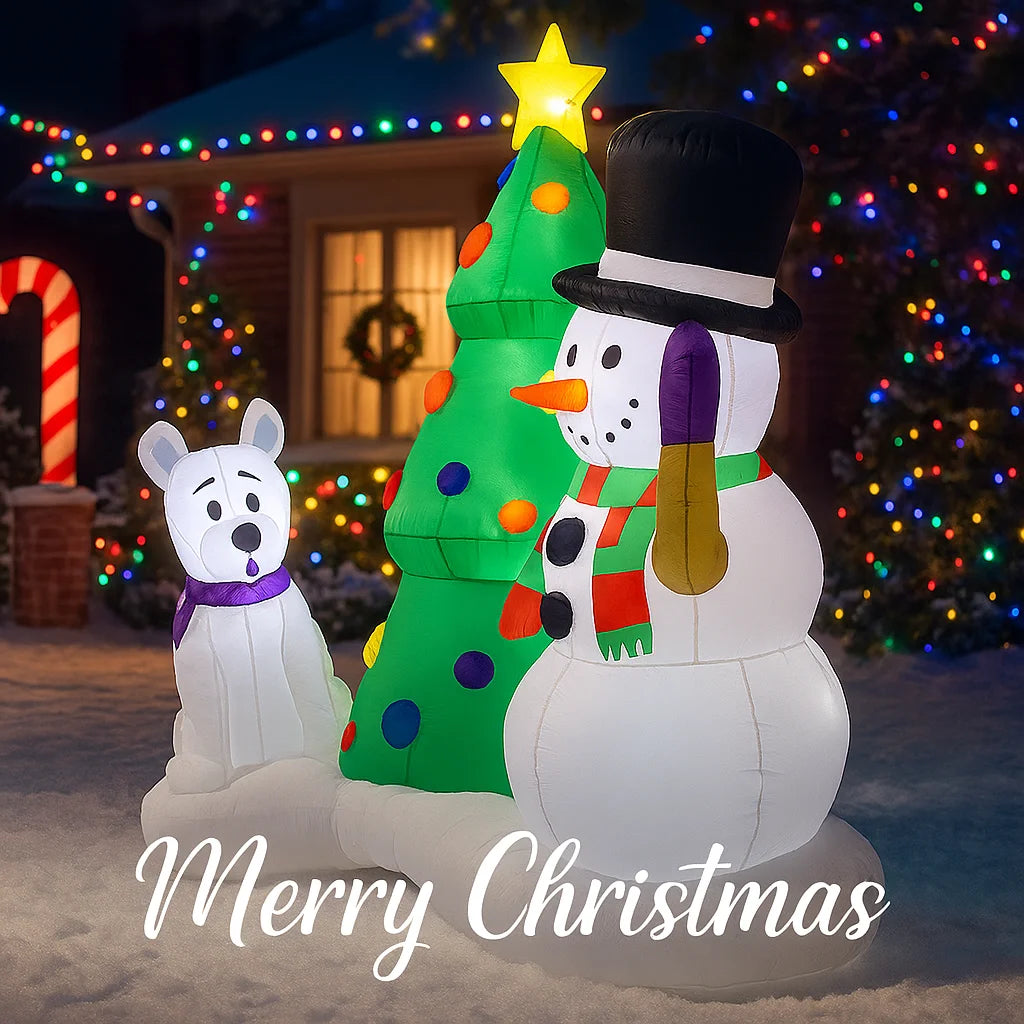 Decorațiune Gonflabilă de Crăciun – Ornament Exterior și Interior