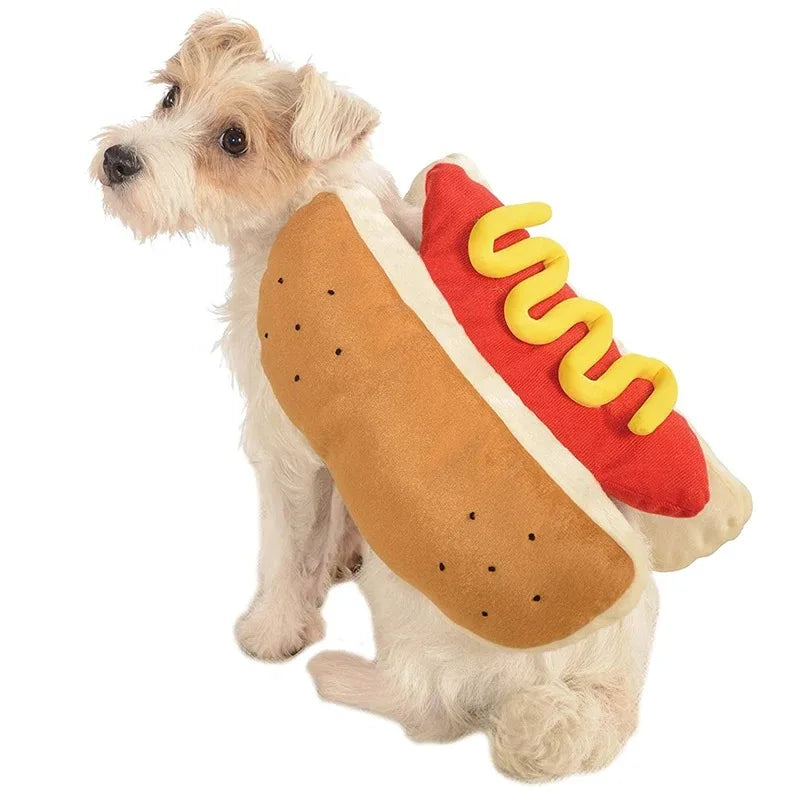 Costum Amuzant „Hot Dog” pentru Câini
