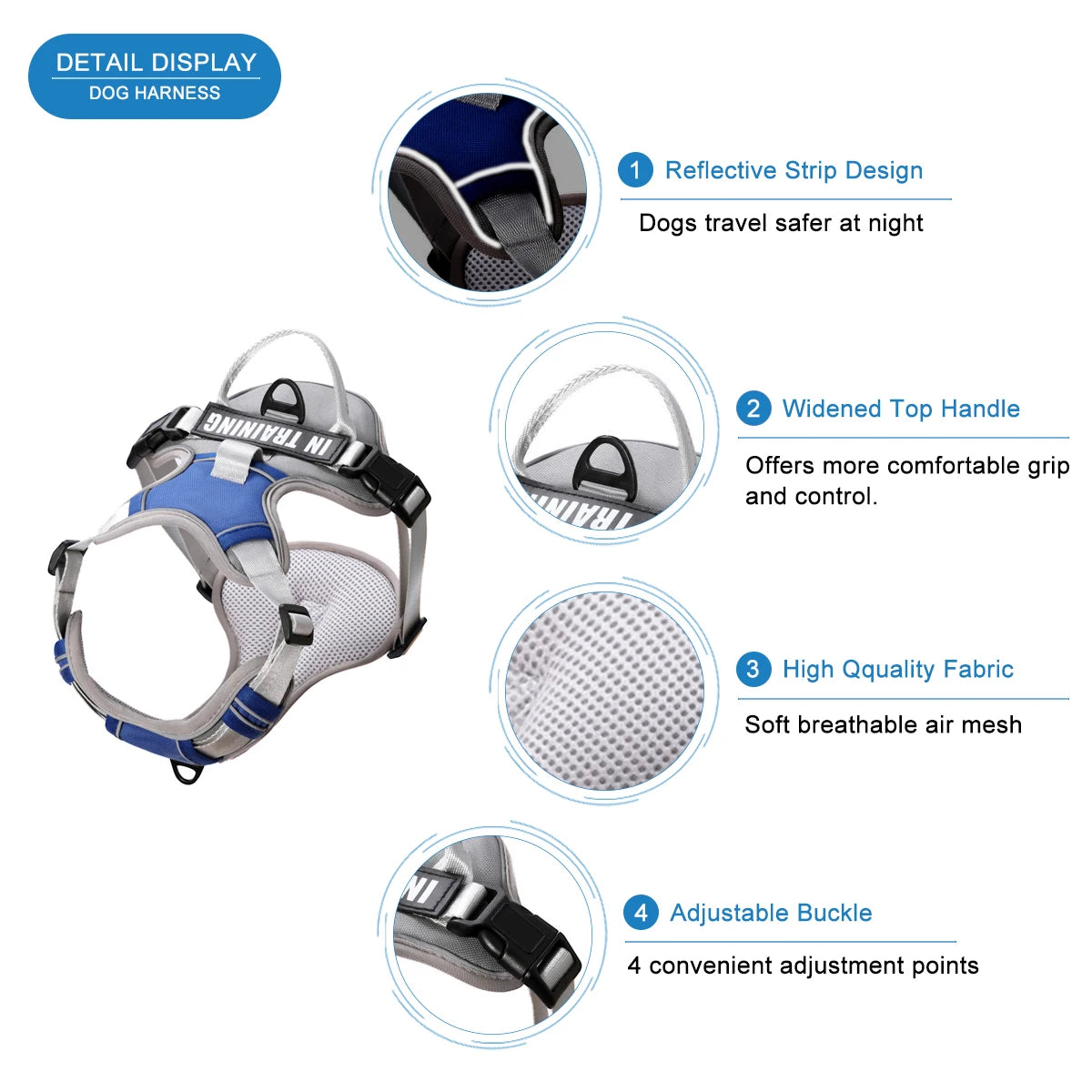 Ham Vest Reflectorizant pentru Câini – Confort, Siguranță și Reglaj Perfect