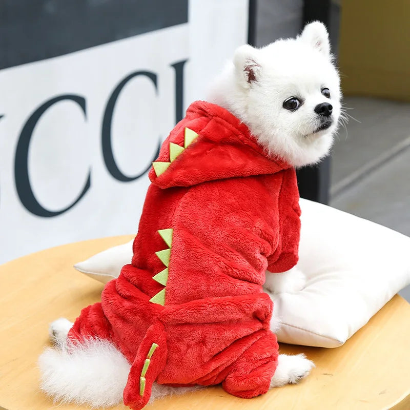 Haină Dragon pentru Câini – Protecție Călduroasă cu un Strop de Aventură