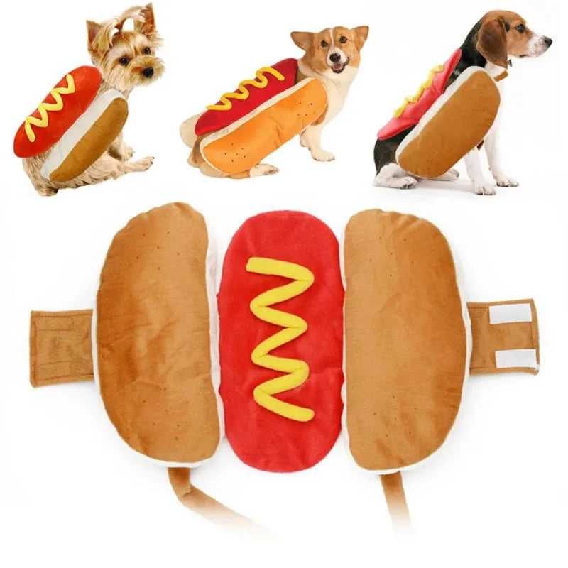 Costum Amuzant „Hot Dog” pentru Câini