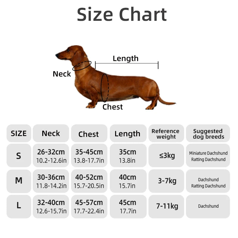 Haină de Iarnă pentru Dachshund și Câini cu Picioare Scurte – Rezistentă la Apă și Călduroasă