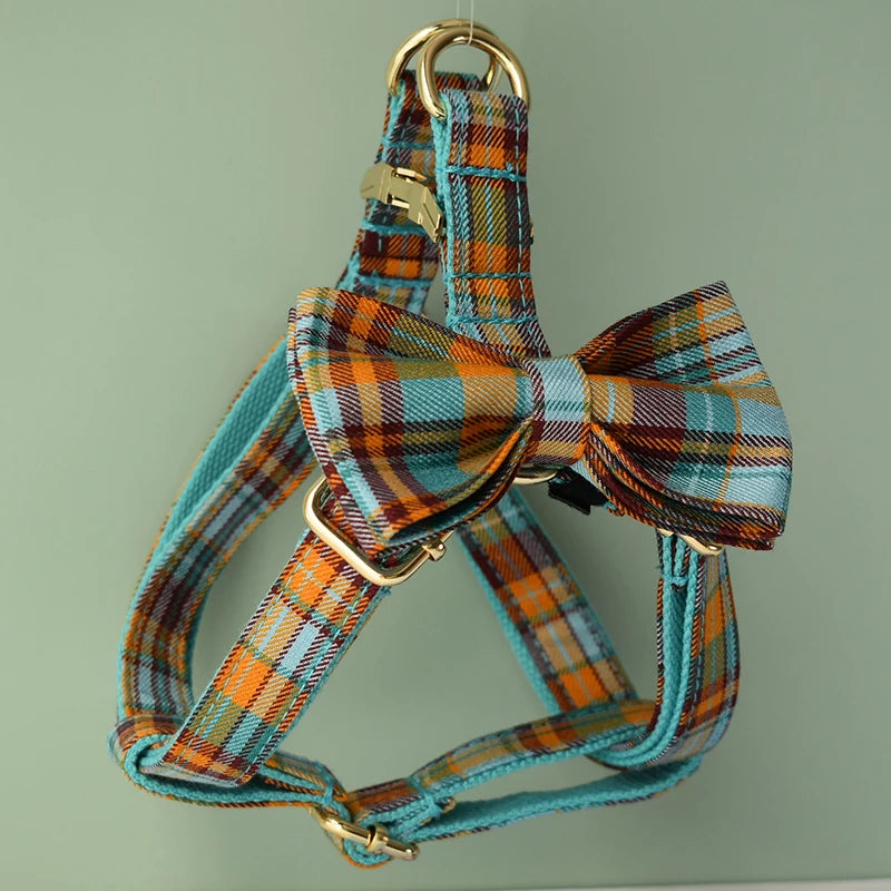 Set Personalizat Zgardă, Ham și Lesă pentru Câini – Accesorii Clasice și Reglabile