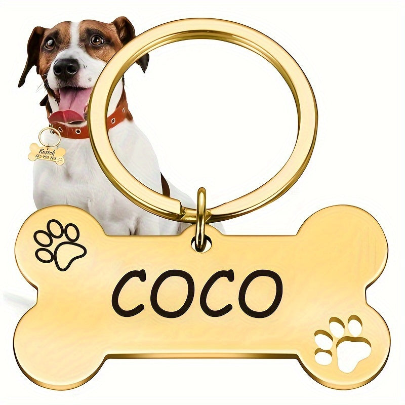 Etichetă personalizată pentru animale de companie [aurie/argintie]-C3