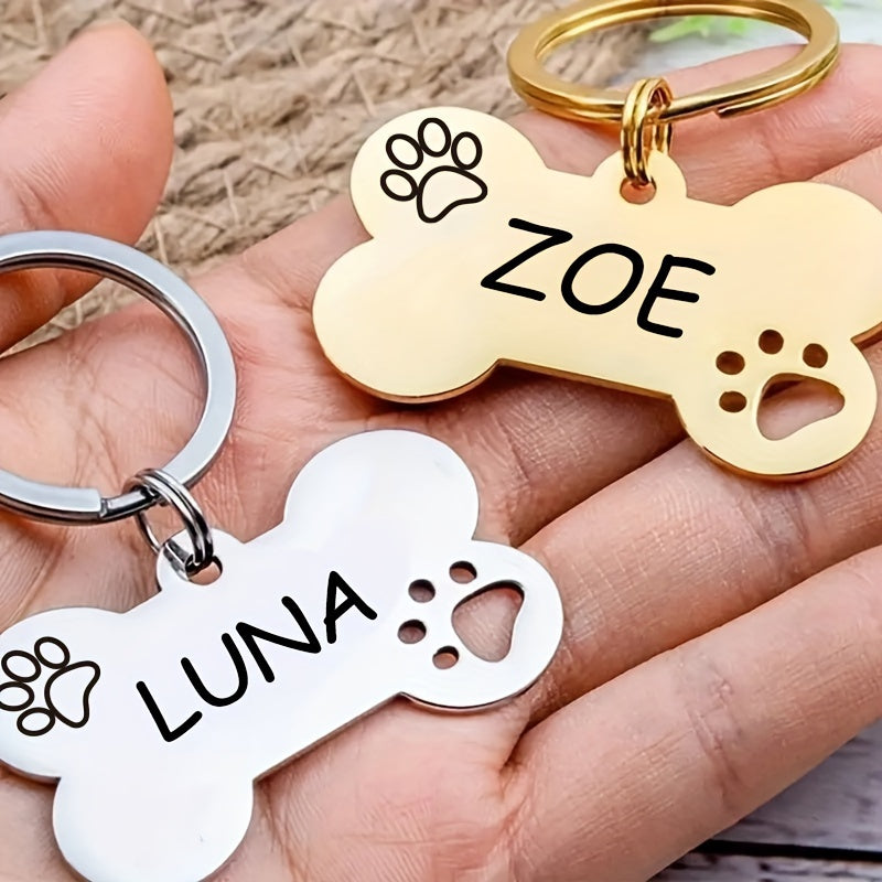 Etichetă personalizată pentru animale de companie [aurie/argintie]-C3